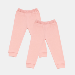 Pamučne pantalonice bez stopice - Set od 2 Puder