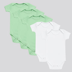 Pamučni bodići kratak rukav Set od 5