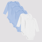 Pamučni bodići za bebe dugi rukav set od 5 za dečake