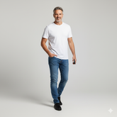 Set od 5 muških majica u crnoj i beloj boji