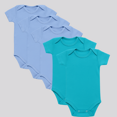 Pamučni bodići kratak rukav Set od 5 za dečake