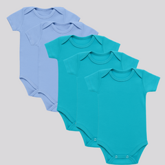 Pamučni bodići kratak rukav Set od 5 za dečake