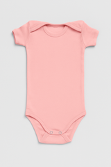 Pamučni bodići kratak rukav Set od 3 - Žuta, Puder, Lila