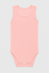 Pamučni bodići za bebe atlet set od 3- Puder, Žuta, Kajsija