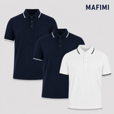 Mafimi Atlantic Premium Pique Polo set dve teget i jedna bela