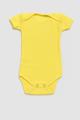 Pamučni bodići kratak rukav Set od 3 - Žuta, Puder, Lila