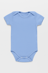 Pamučni bodići kratak rukav Set od 3 - Tirkiz, Mint, Plava