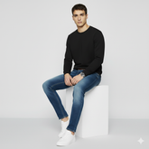 Pamučni duks klasik crni