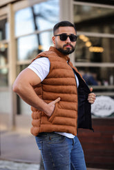 Muški prsluk - Nugat braon