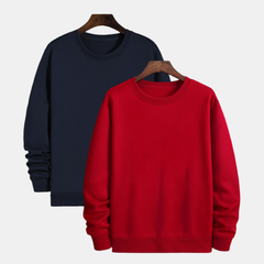 Pamučni duks klasik set od 2 - Teget-Crveni