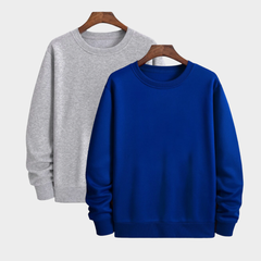 Pamučni duks klasik set od 2 - Sivi-Royal