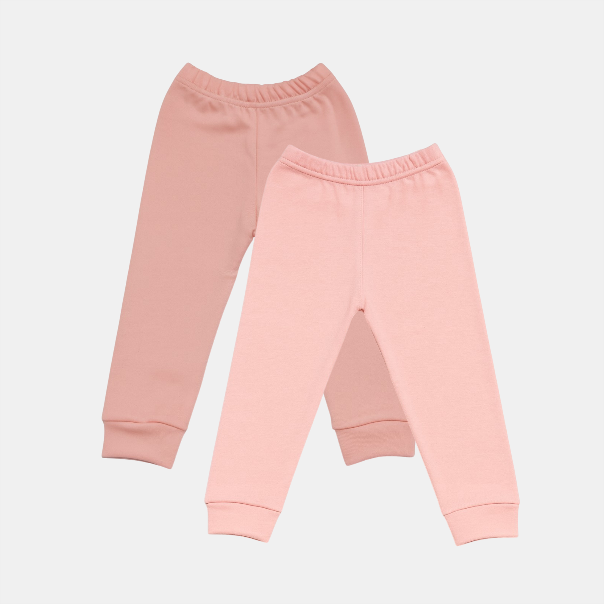 Pamučne pantalonice bez stopice - Set od 2 Kajsija - Puder