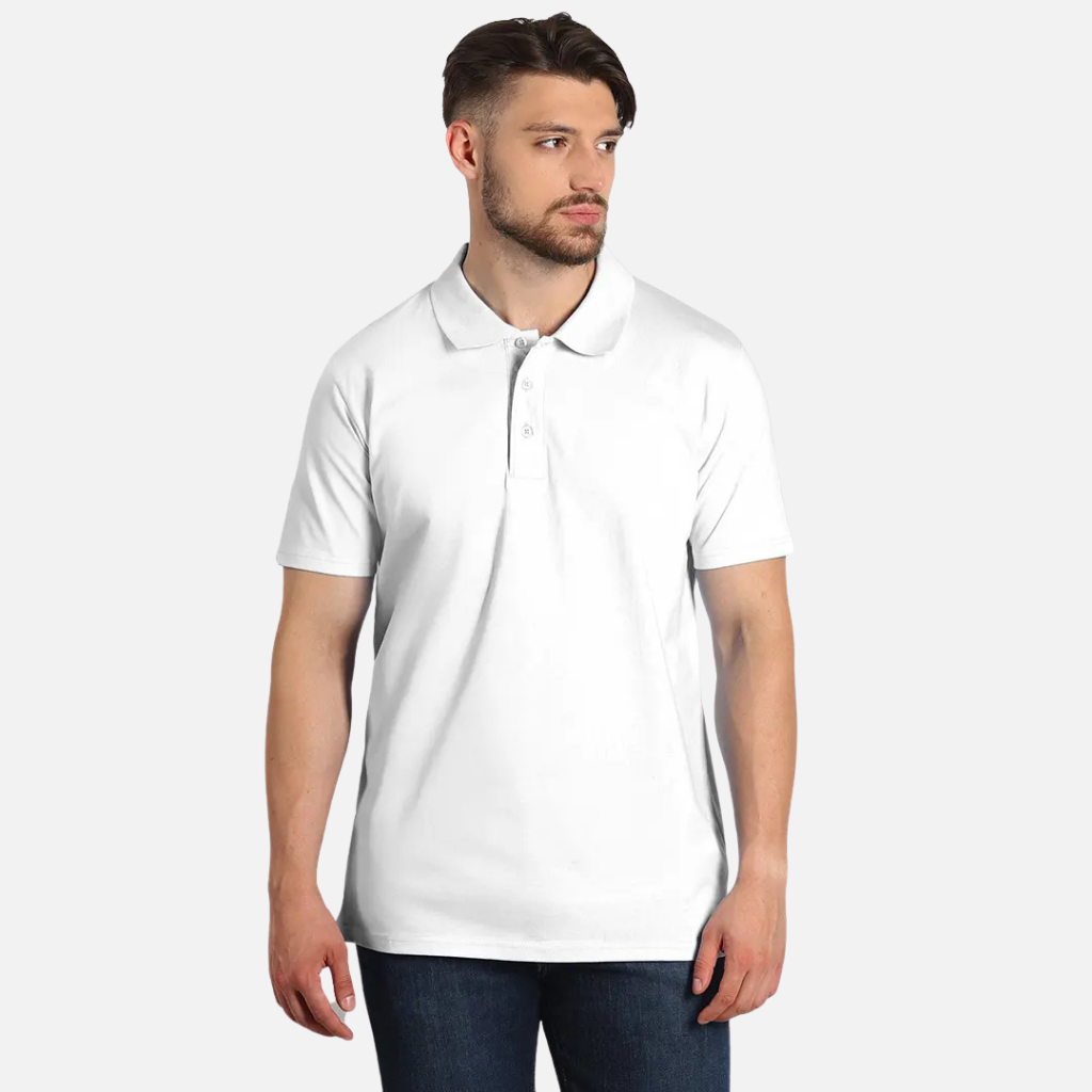 Muška polo majica bela Mafimi – kratki rukav, elegantan i moderan stil