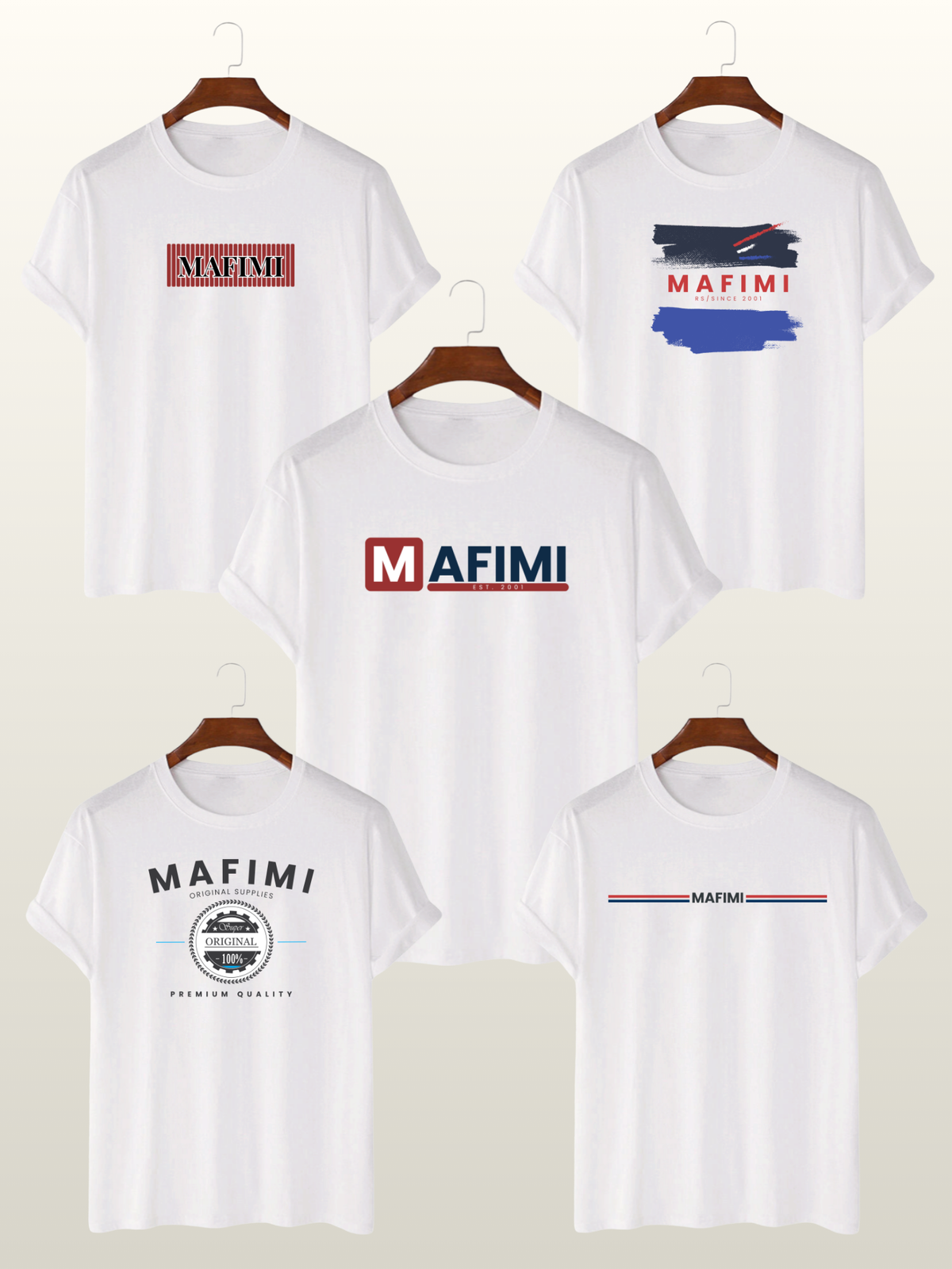 Mafimi  Majica - Everyday 5 Set