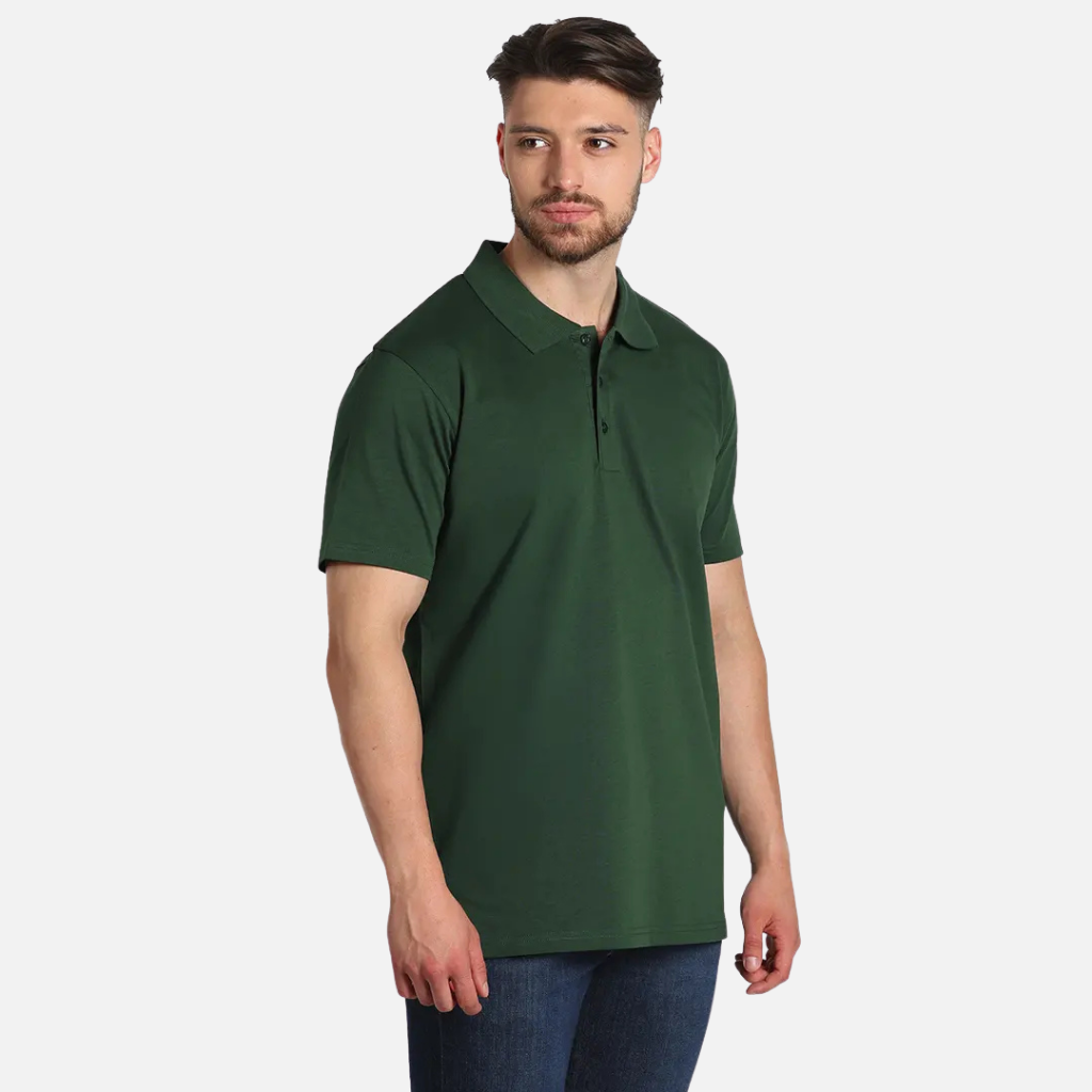 Muška polo majica tamno zelena Mafimi – kratki rukav, elegantan i moderan stil