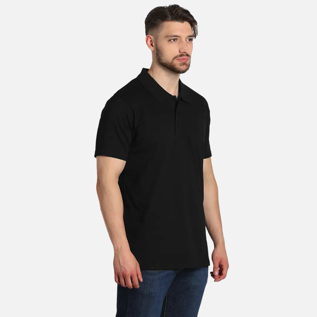 Muška polo majica crna Mafimi – kratki rukav, elegantan i moderan stil