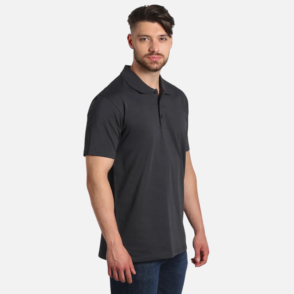 Muška polo majica tamno siva Mafimi – kratki rukav, elegantan i moderan stil