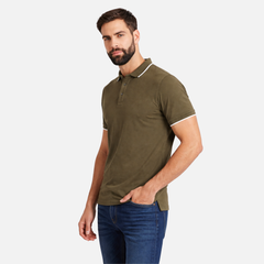 MAFIMI Atlantic Premium Pique Polo Maslinasta