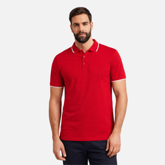 MAFIMI Atlantic Premium Pique Polo Crvena