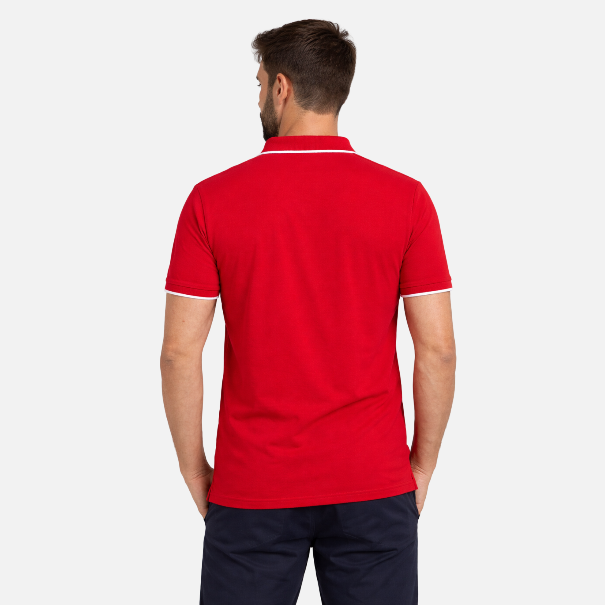 MAFIMI Atlantic Premium Pique Polo Crvena