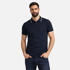 MAFIMI Atlantic Premium Pique Polo Teget