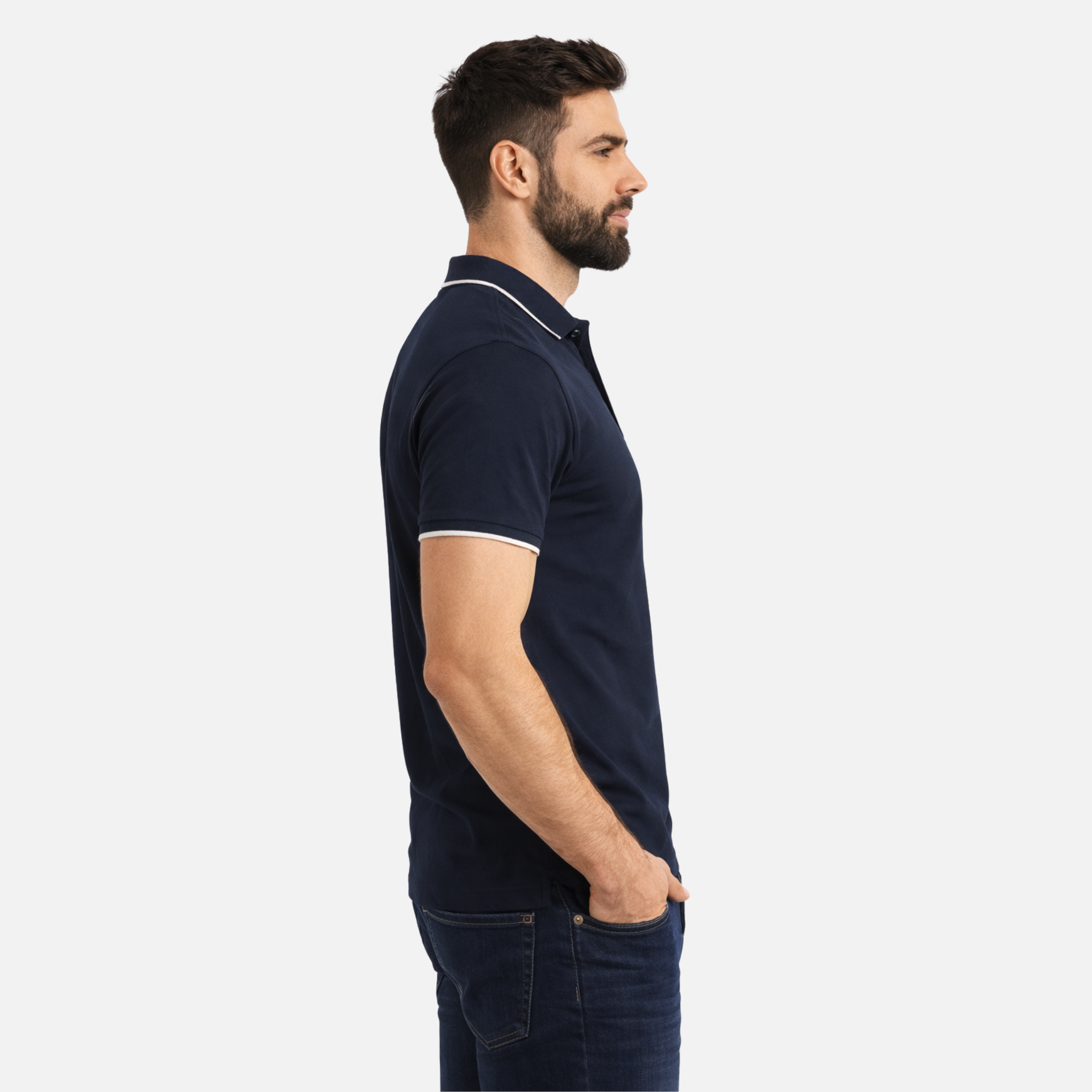 MAFIMI Atlantic Premium Pique Polo Teget