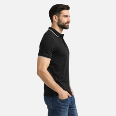 MAFIMI Atlantic Premium Pique Polo Crna