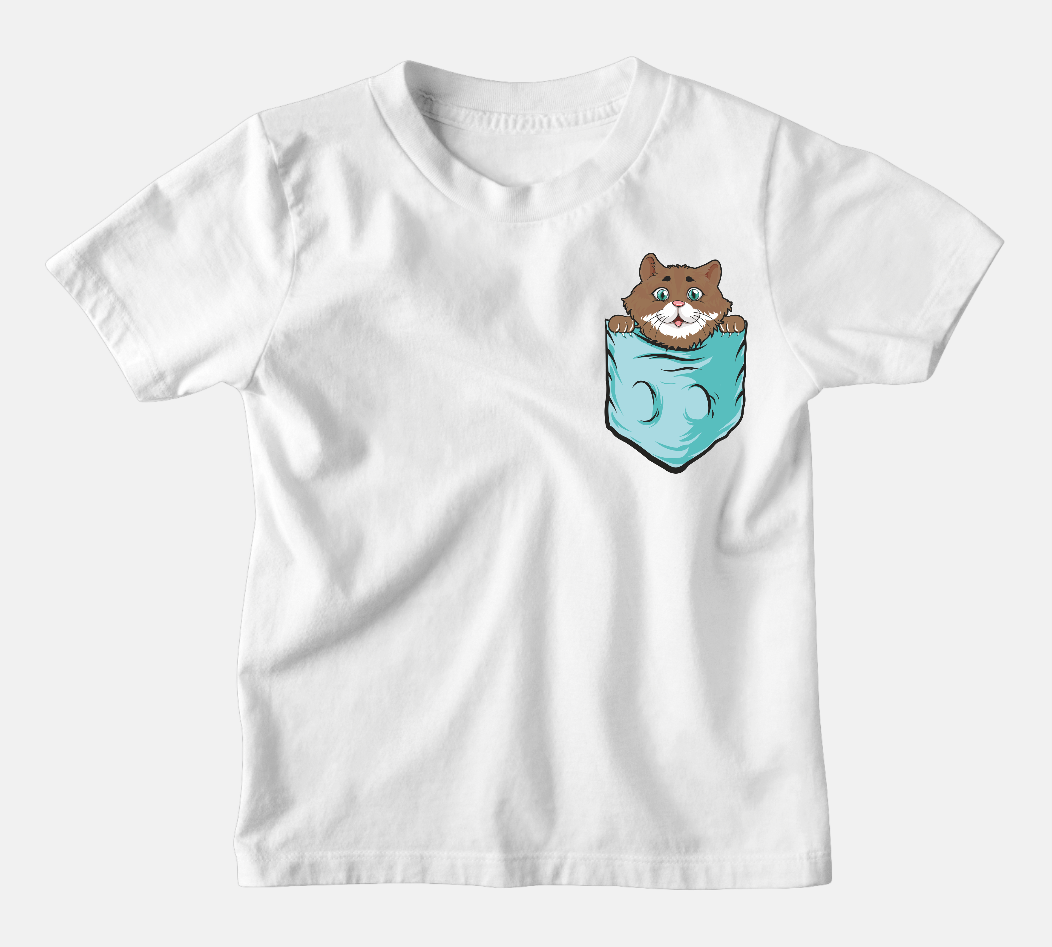 Dečija majica - Cat in Pocket