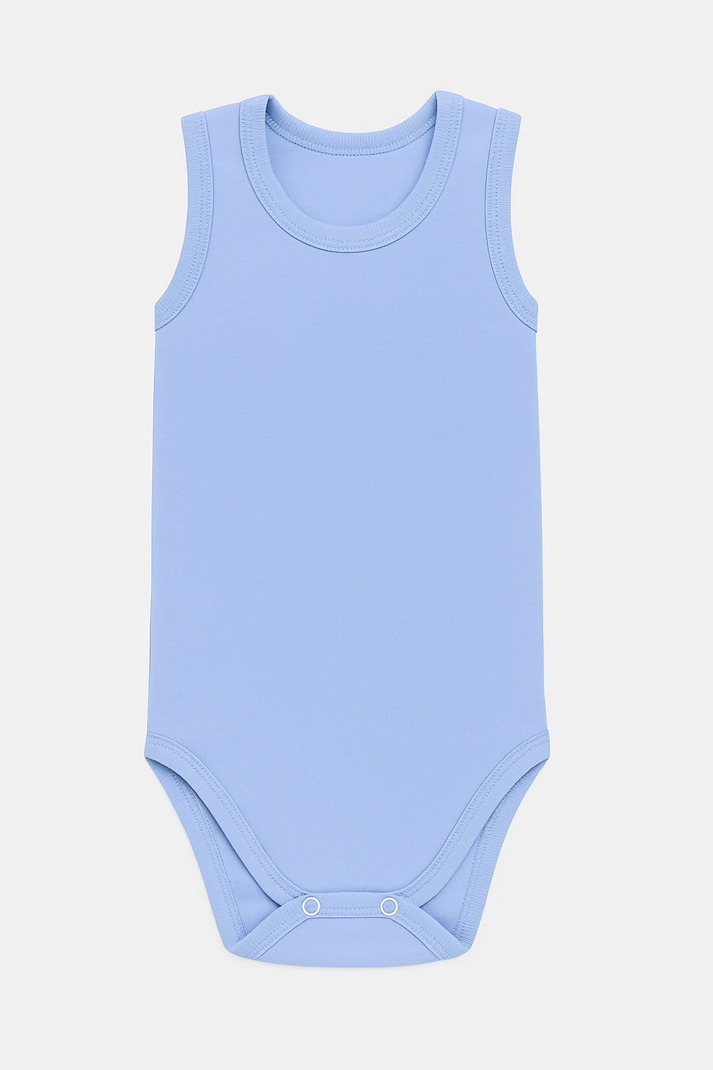 Pamučni bodići za bebe atlet set od 3 - Plava. Bela, Tirkiz