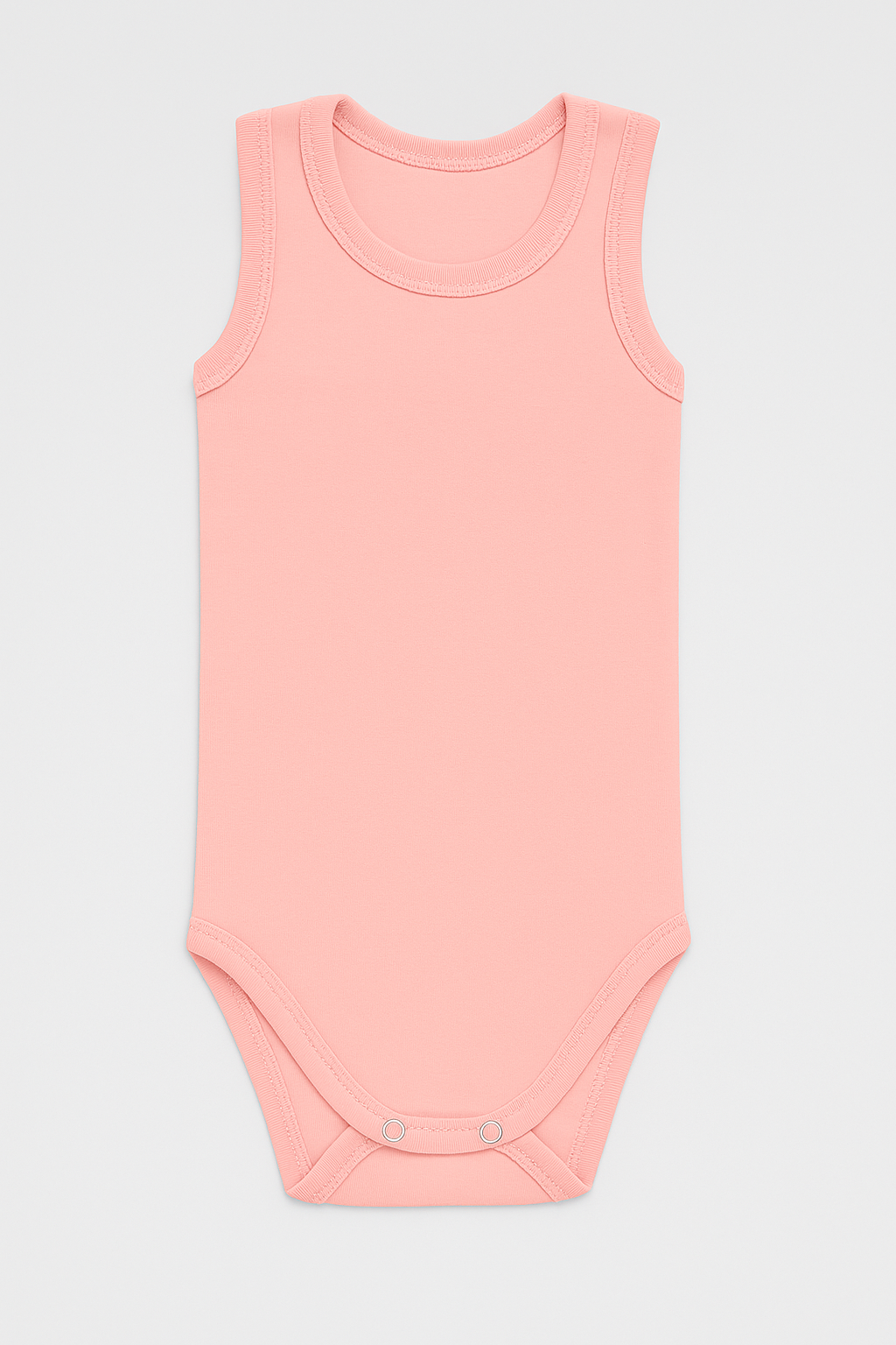 Pamučni bodići za bebe atlet set od 3- Puder, Žuta, Kajsija