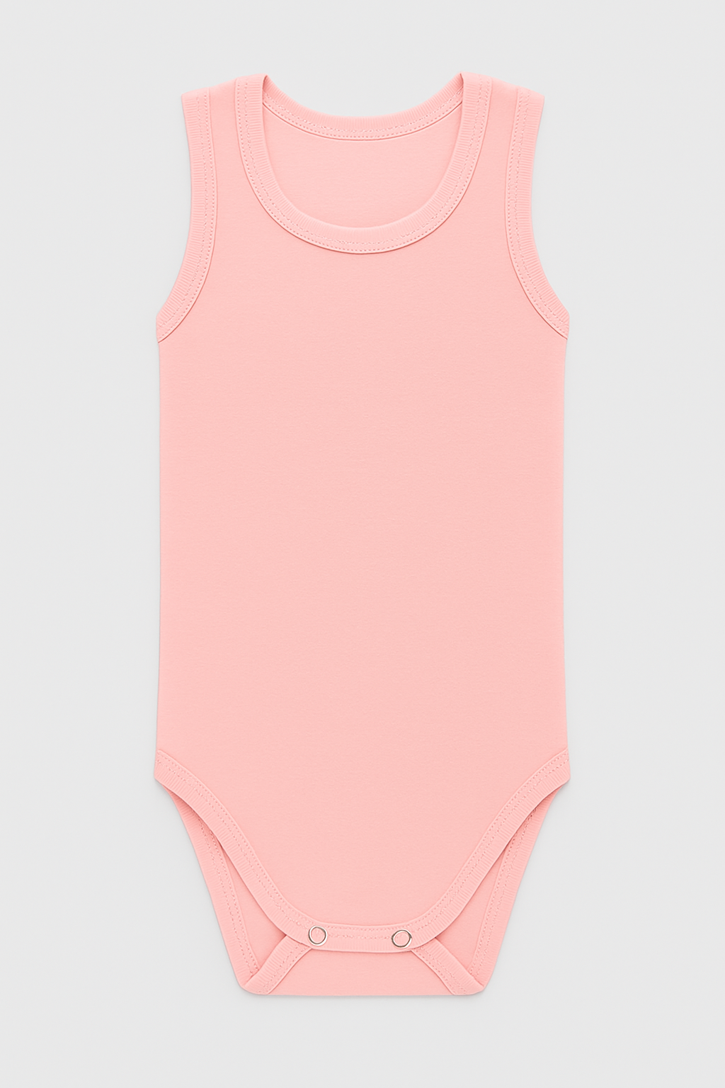 Pamučni bodići za bebe atlet set od 3- Puder, Žuta, Kajsija