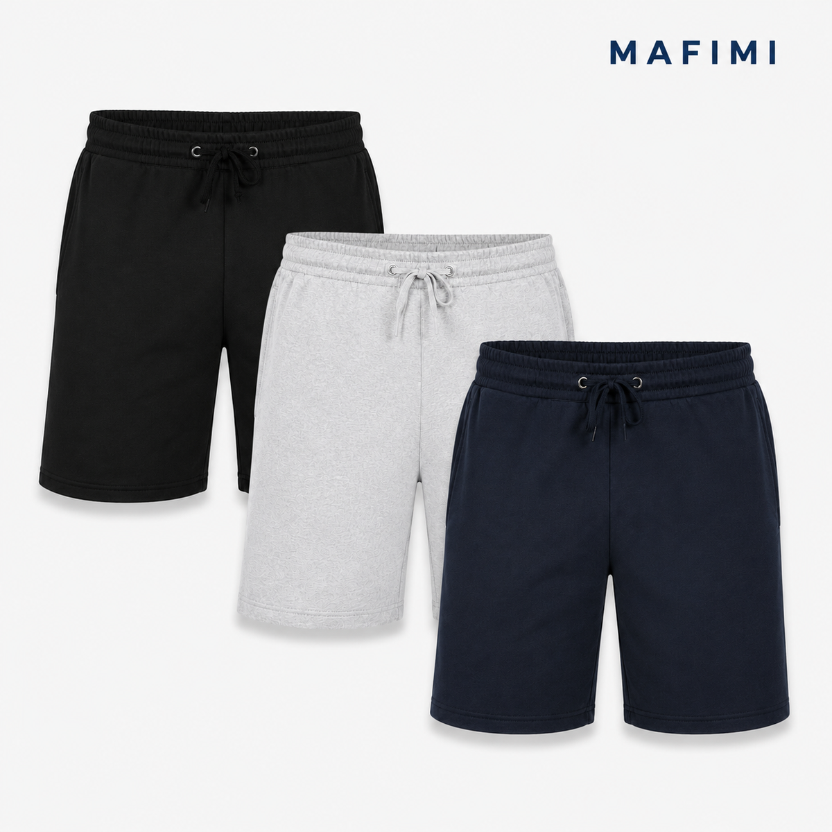 Boxer muški šorts set od 3 boje Crna, Teget, Melan