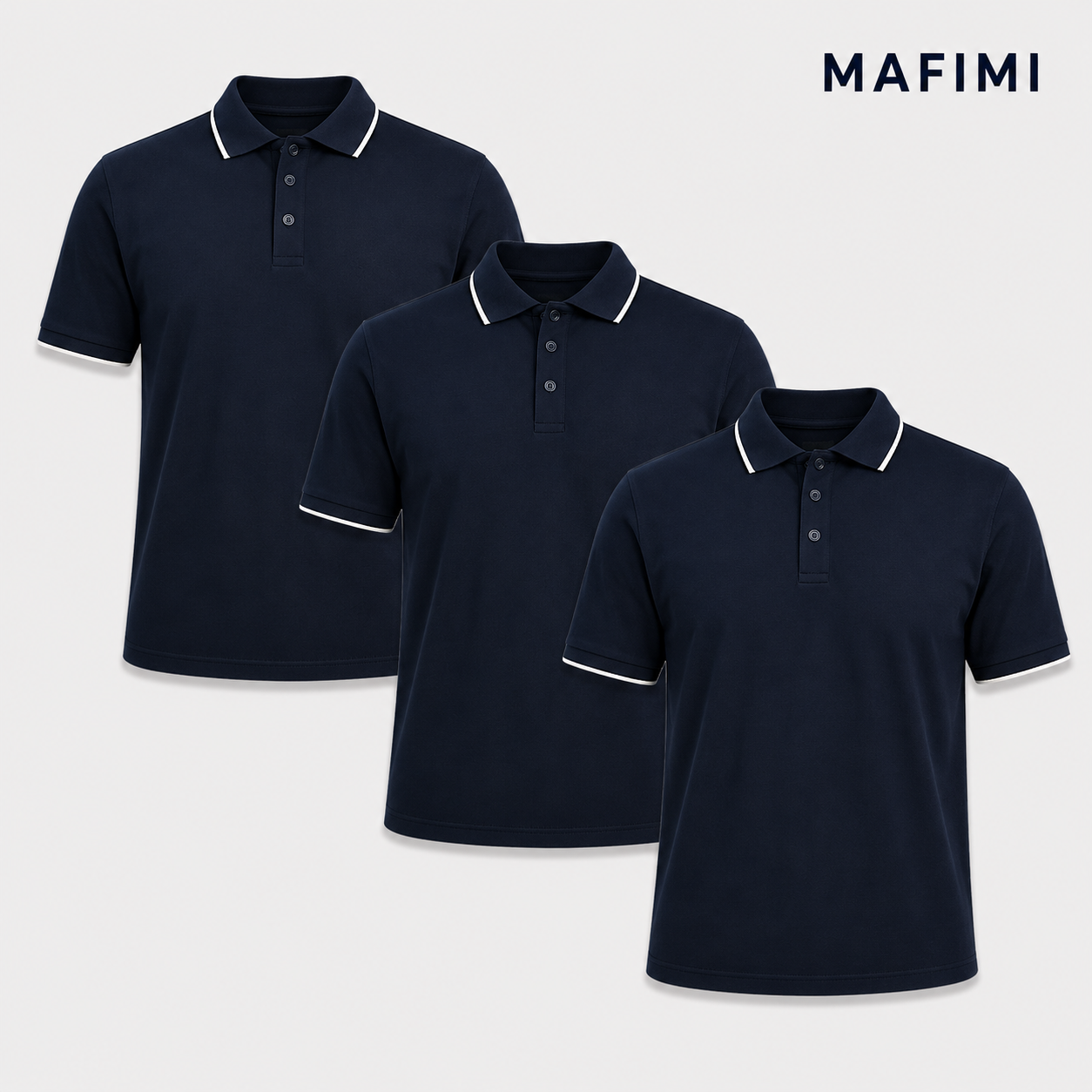 Mafimi Atlantic Premium Pique Polo set od tri teget