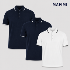 Mafimi Atlantic Premium Pique Polo set dve teget i jedna bela
