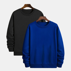 Pamučni duks klasik set od 2 - Crni-Royal