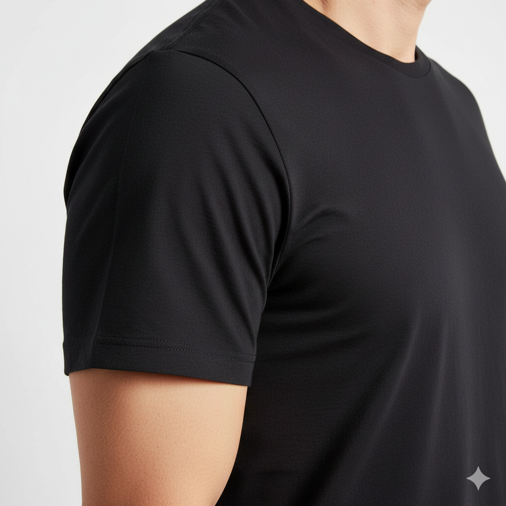 Crna majica za muškarce – basic model 100% pamuk