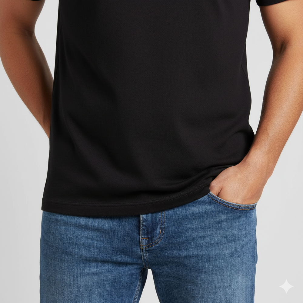 Muške majice kratkih rukava – set 5 komada crne i bele