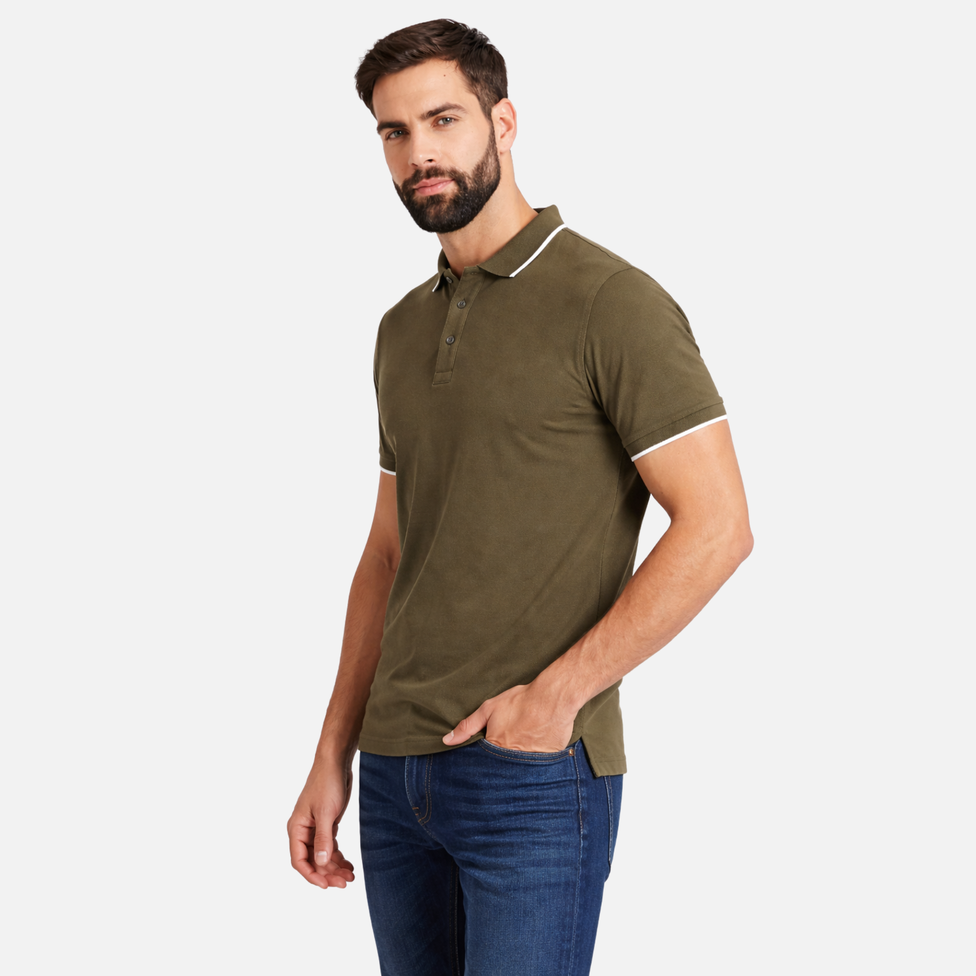 Mafimi Majica polo atlantic maslinasta