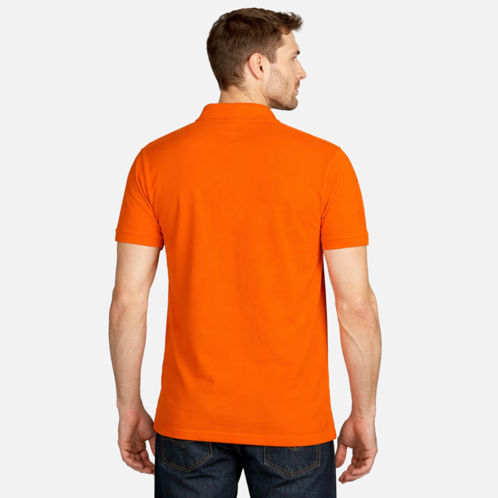 Mafimi Majica polo azzuro II oranž