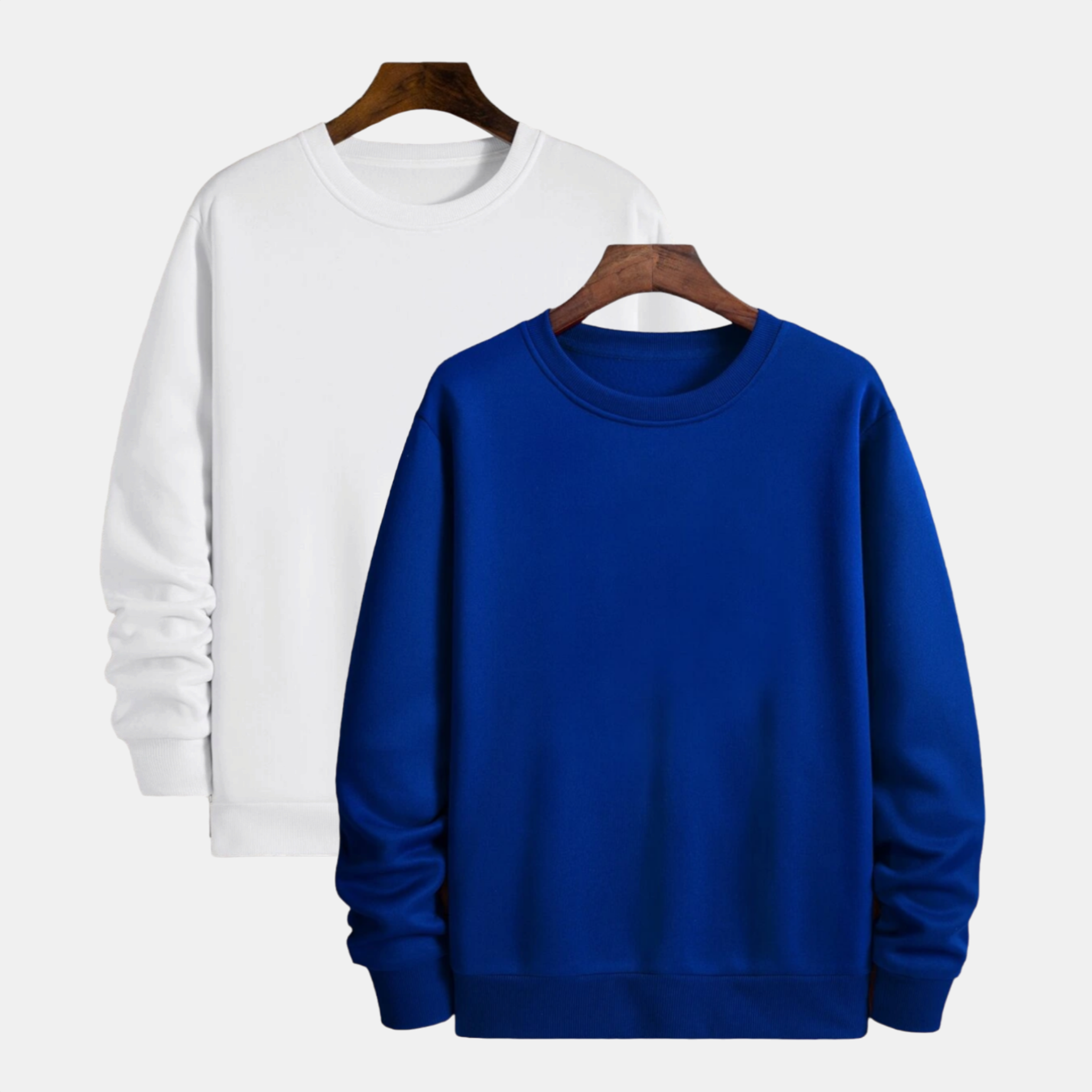 Pamučni duks klasik set od 2 - Beli-Royal