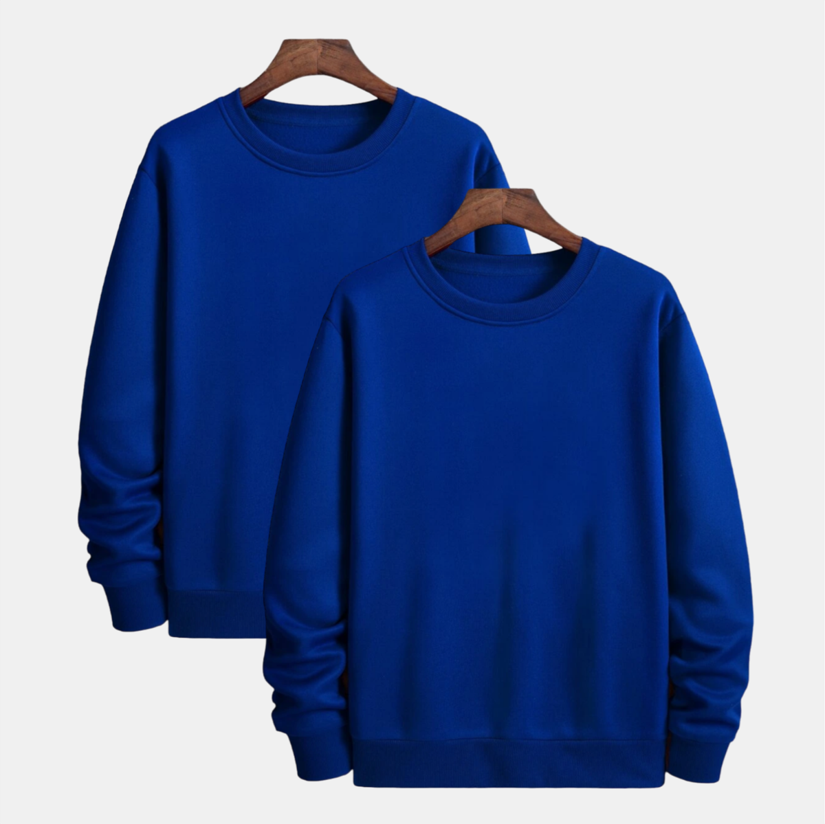 Pamučni duks klasik set od 2 - Royal plava